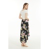 image:imageFamily Matching Hawaiian Clothes Hibiscus Black  Black Hibiscus Print  Soft Rayon Fabric  Family Matching Outfits  Vacation Ready  Luau Party WearWomen Wrap Ruffle Skirt