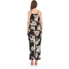 image:imageFamily Matching Hawaiian Clothes Hibiscus Black  Black Hibiscus Print  Soft Rayon Fabric  Family Matching Outfits  Vacation Ready  Luau Party WearWomen V Neck Jumpsuit
