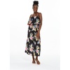 image:imageFamily Matching Hawaiian Clothes Hibiscus Black  Black Hibiscus Print  Soft Rayon Fabric  Family Matching Outfits  Vacation Ready  Luau Party WearWomen Maxi Ruffle
