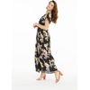 image:imageFamily Matching Hawaiian Clothes Hibiscus Black  Black Hibiscus Print  Soft Rayon Fabric  Family Matching Outfits  Vacation Ready  Luau Party WearWomen Maxi Rahee