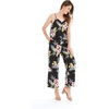 image:imageFamily Matching Hawaiian Clothes Hibiscus Black  Black Hibiscus Print  Soft Rayon Fabric  Family Matching Outfits  Vacation Ready  Luau Party WearWomen V Neck Jumpsuit