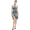 image:imageWomens Hawaiian Fairy Uneven Bottom Luau Dress in Tropical Print  Fairy Uneven Hem Soft Rayon Fabric Tropical Floral Print Resort Vacation Wear Lightweight Comfort