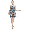 image:imageWomens Hawaiian Fairy Uneven Bottom Luau Dress in Tropical Print  Fairy Uneven Hem Soft Rayon Fabric Tropical Floral Print Resort Vacation Wear Lightweight Comfort