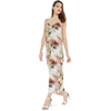 image:imageWomens Hawaiian Maxi Sweetheart Dress Signature Prints  Sweetheart Neckline Soft Rayon Fabric Signature Floral Prints Lightweight Comfort Resort Vacation WearPastel Neon Sunset