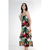 image:imageWomens Hawaiian Maxi Sweetheart Dress Signature Prints  Sweetheart Neckline Soft Rayon Fabric Signature Floral Prints Lightweight Comfort Resort Vacation WearTropical Twilight