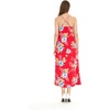 image:imageWomens Hawaiian Maxi Sweetheart Dress Signature Prints  Sweetheart Neckline Soft Rayon Fabric Signature Floral Prints Lightweight Comfort Resort Vacation WearHibiscus Red