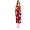 image:imageWomens Hawaiian Maxi Sweetheart Dress Signature Prints  Sweetheart Neckline Soft Rayon Fabric Signature Floral Prints Lightweight Comfort Resort Vacation WearPineapple Garden Burgundy