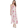 image:imageWomens Hawaiian Maxi Sweetheart Dress Signature Prints  Sweetheart Neckline Soft Rayon Fabric Signature Floral Prints Lightweight Comfort Resort Vacation WearPink Hibiscus Vine