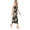 image:imageWomens Hawaiian Maxi Sweetheart Dress Signature Prints  Sweetheart Neckline Soft Rayon Fabric Signature Floral Prints Lightweight Comfort Resort Vacation WearHibiscus Black