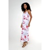 image:imageWomens Hawaiian Maxi Sweetheart Dress Signature Prints  Sweetheart Neckline Soft Rayon Fabric Signature Floral Prints Lightweight Comfort Resort Vacation WearMisty Lotus White