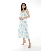 image:imageWomens Hawaiian Maxi Sweetheart Dress Signature Prints  Sweetheart Neckline Soft Rayon Fabric Signature Floral Prints Lightweight Comfort Resort Vacation WearPacific Palm Cream