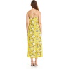 image:imageWomens Hawaiian Maxi Sweetheart Dress Signature Prints  Sweetheart Neckline Soft Rayon Fabric Signature Floral Prints Lightweight Comfort Resort Vacation WearGarden Poppy Yellow