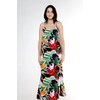 image:imageWomens Hawaiian Maxi Sweetheart Dress Signature Prints  Sweetheart Neckline Soft Rayon Fabric Signature Floral Prints Lightweight Comfort Resort Vacation WearTropical Twilight