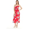 image:imageWomens Hawaiian Maxi Sweetheart Dress Signature Prints  Sweetheart Neckline Soft Rayon Fabric Signature Floral Prints Lightweight Comfort Resort Vacation WearHibiscus Red