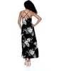 image:imageWomens Hawaiian Maxi Sweetheart Dress Signature Prints  Sweetheart Neckline Soft Rayon Fabric Signature Floral Prints Lightweight Comfort Resort Vacation WearPineapple Garden Black