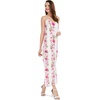 image:imageWomens Hawaiian Maxi Sweetheart Dress Signature Prints  Sweetheart Neckline Soft Rayon Fabric Signature Floral Prints Lightweight Comfort Resort Vacation WearPink Hibiscus Vine