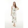 image:imageWomens Hawaiian Maxi Sweetheart Dress Signature Prints  Sweetheart Neckline Soft Rayon Fabric Signature Floral Prints Lightweight Comfort Resort Vacation WearPineapple Garden White