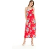 image:imageWomens Hawaiian Maxi Sweetheart Dress Signature Prints  Sweetheart Neckline Soft Rayon Fabric Signature Floral Prints Lightweight Comfort Resort Vacation WearHibiscus Red
