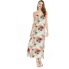 image:imageWomens Hawaiian Maxi Sweetheart Dress Signature Prints  Sweetheart Neckline Soft Rayon Fabric Signature Floral Prints Lightweight Comfort Resort Vacation WearPastel Neon Sunset