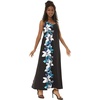 Watercolor Orchid Black Turquoise