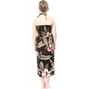 image:imageFamily Matching Hawaiian Clothes Black Rafelsia  Lightweight 100 rayon  Family matching outfits  Beach vacations  Luaus  Cruises  Family photosGirl Halter