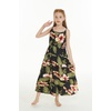 image:imageFamily Matching Hawaiian Clothes Black Rafelsia  Lightweight 100 rayon  Family matching outfits  Beach vacations  Luaus  Cruises  Family photosGirl Maxi Tiered