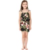 image:imageFamily Matching Hawaiian Clothes Black Rafelsia  Lightweight 100 rayon  Family matching outfits  Beach vacations  Luaus  Cruises  Family photosGirl Romper