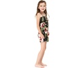 image:imageFamily Matching Hawaiian Clothes Black Rafelsia  Lightweight 100 rayon  Family matching outfits  Beach vacations  Luaus  Cruises  Family photosGirl Romper