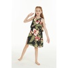 image:imageFamily Matching Hawaiian Clothes Black Rafelsia  Lightweight 100 rayon  Family matching outfits  Beach vacations  Luaus  Cruises  Family photosGirl Ruffle Tank