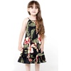 image:imageFamily Matching Hawaiian Clothes Black Rafelsia  Lightweight 100 rayon  Family matching outfits  Beach vacations  Luaus  Cruises  Family photosGirl Shift