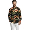 image:imageFamily Matching Hawaiian Clothes Black Rafelsia  Lightweight 100 rayon  Family matching outfits  Beach vacations  Luaus  Cruises  Family photosMen Long Sleeve