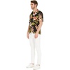 image:imageFamily Matching Hawaiian Clothes Black Rafelsia  Lightweight 100 rayon  Family matching outfits  Beach vacations  Luaus  Cruises  Family photosMen Short Sleeve