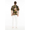 image:imageFamily Matching Hawaiian Clothes Black Rafelsia  Lightweight 100 rayon  Family matching outfits  Beach vacations  Luaus  Cruises  Family photosMen Short Sleeve