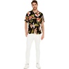 image:imageFamily Matching Hawaiian Clothes Black Rafelsia  Lightweight 100 rayon  Family matching outfits  Beach vacations  Luaus  Cruises  Family photosMen Short Sleeve