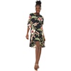 image:imageFamily Matching Hawaiian Clothes Black Rafelsia  Lightweight 100 rayon  Family matching outfits  Beach vacations  Luaus  Cruises  Family photosWomen 34 Sleeve