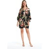 image:imageFamily Matching Hawaiian Clothes Black Rafelsia  Lightweight 100 rayon  Family matching outfits  Beach vacations  Luaus  Cruises  Family photosWomen Kimono Cardigan