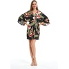 image:imageFamily Matching Hawaiian Clothes Black Rafelsia  Lightweight 100 rayon  Family matching outfits  Beach vacations  Luaus  Cruises  Family photosWomen Kimono Cardigan