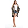 image:imageFamily Matching Hawaiian Clothes Black Rafelsia  Lightweight 100 rayon  Family matching outfits  Beach vacations  Luaus  Cruises  Family photosWomen Kimono Cardigan