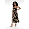 image:imageFamily Matching Hawaiian Clothes Black Rafelsia  Lightweight 100 rayon  Family matching outfits  Beach vacations  Luaus  Cruises  Family photosWomen Maxi Ruffle