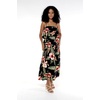 image:imageFamily Matching Hawaiian Clothes Black Rafelsia  Lightweight 100 rayon  Family matching outfits  Beach vacations  Luaus  Cruises  Family photosWomen Maxi Ruffle