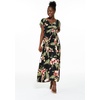 image:imageFamily Matching Hawaiian Clothes Black Rafelsia  Lightweight 100 rayon  Family matching outfits  Beach vacations  Luaus  Cruises  Family photosWomen Maxi Rahee