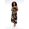 image:imageFamily Matching Hawaiian Clothes Black Rafelsia  Lightweight 100 rayon  Family matching outfits  Beach vacations  Luaus  Cruises  Family photosWomen Maxi Ruffle