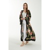 image:imageFamily Matching Hawaiian Clothes Black Rafelsia  Lightweight 100 rayon  Family matching outfits  Beach vacations  Luaus  Cruises  Family photosWomen Maxi Kimono Cardigan