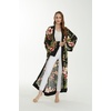image:imageFamily Matching Hawaiian Clothes Black Rafelsia  Lightweight 100 rayon  Family matching outfits  Beach vacations  Luaus  Cruises  Family photosWomen Maxi Kimono Cardigan