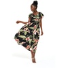 image:imageFamily Matching Hawaiian Clothes Black Rafelsia  Lightweight 100 rayon  Family matching outfits  Beach vacations  Luaus  Cruises  Family photosWomen Maxi Rahee