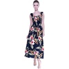 image:imageFamily Matching Hawaiian Clothes Black Rafelsia  Lightweight 100 rayon  Family matching outfits  Beach vacations  Luaus  Cruises  Family photosWomen Maxi Tank