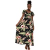 image:imageFamily Matching Hawaiian Clothes Black Rafelsia  Lightweight 100 rayon  Family matching outfits  Beach vacations  Luaus  Cruises  Family photosWomen Maxi Rahee