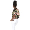 image:imageFamily Matching Hawaiian Clothes Black Rafelsia  Lightweight 100 rayon  Family matching outfits  Beach vacations  Luaus  Cruises  Family photosWomen Tie Front Shirt