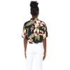 image:imageFamily Matching Hawaiian Clothes Black Rafelsia  Lightweight 100 rayon  Family matching outfits  Beach vacations  Luaus  Cruises  Family photosWomen Tie Front Shirt