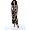 image:imageFamily Matching Hawaiian Clothes Black Rafelsia  Lightweight 100 rayon  Family matching outfits  Beach vacations  Luaus  Cruises  Family photosWomen V Neck Jumpsuit